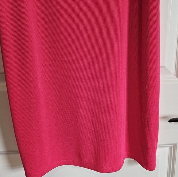 A New Day Hot Pink Dress Square Neck Women's Size Large - Picture 3 of 7